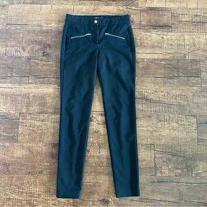Black mango skinny pants